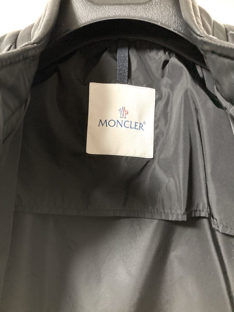 MONCLER レザー&ナイロン シングルライダース SALOMON