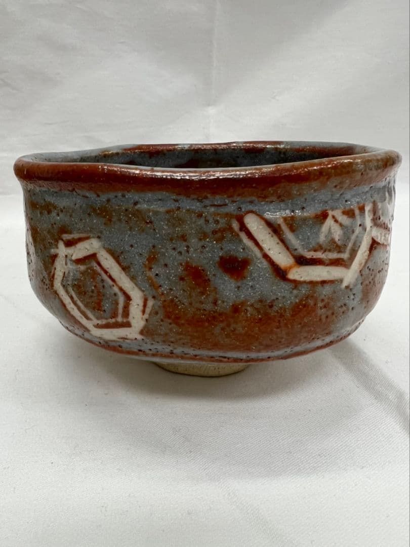 鼠志野 茶碗 桃山窯 林英仁  茶道具