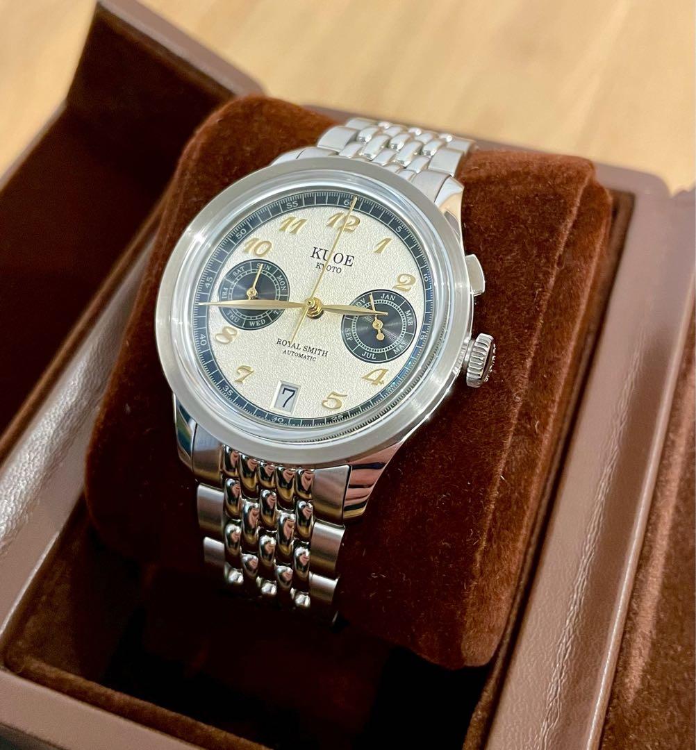 KUOE  SMITH 90-010 自動巻きパンダ×シボ加工ダイヤル