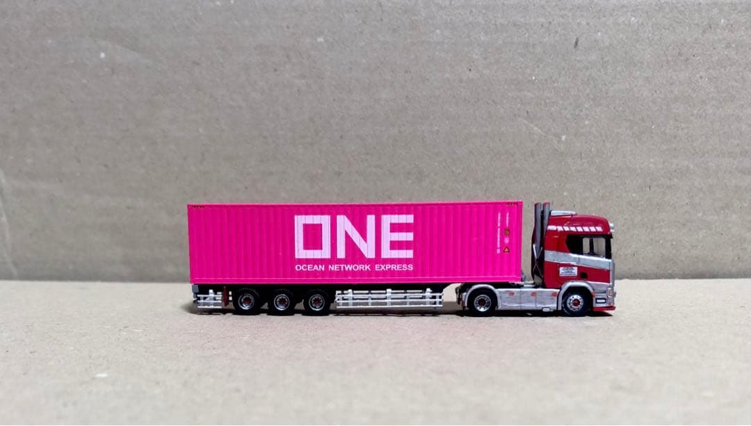 レ*オ様 スカニアコンテナ運搬セミトレーラー朗堂製コンテナ　トラックトレーラーコ