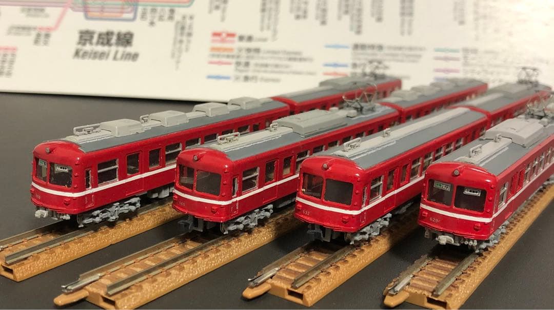 管理番号1588 京急Nゲージ 旧600形ヒートポンプ車 GM製8両セット