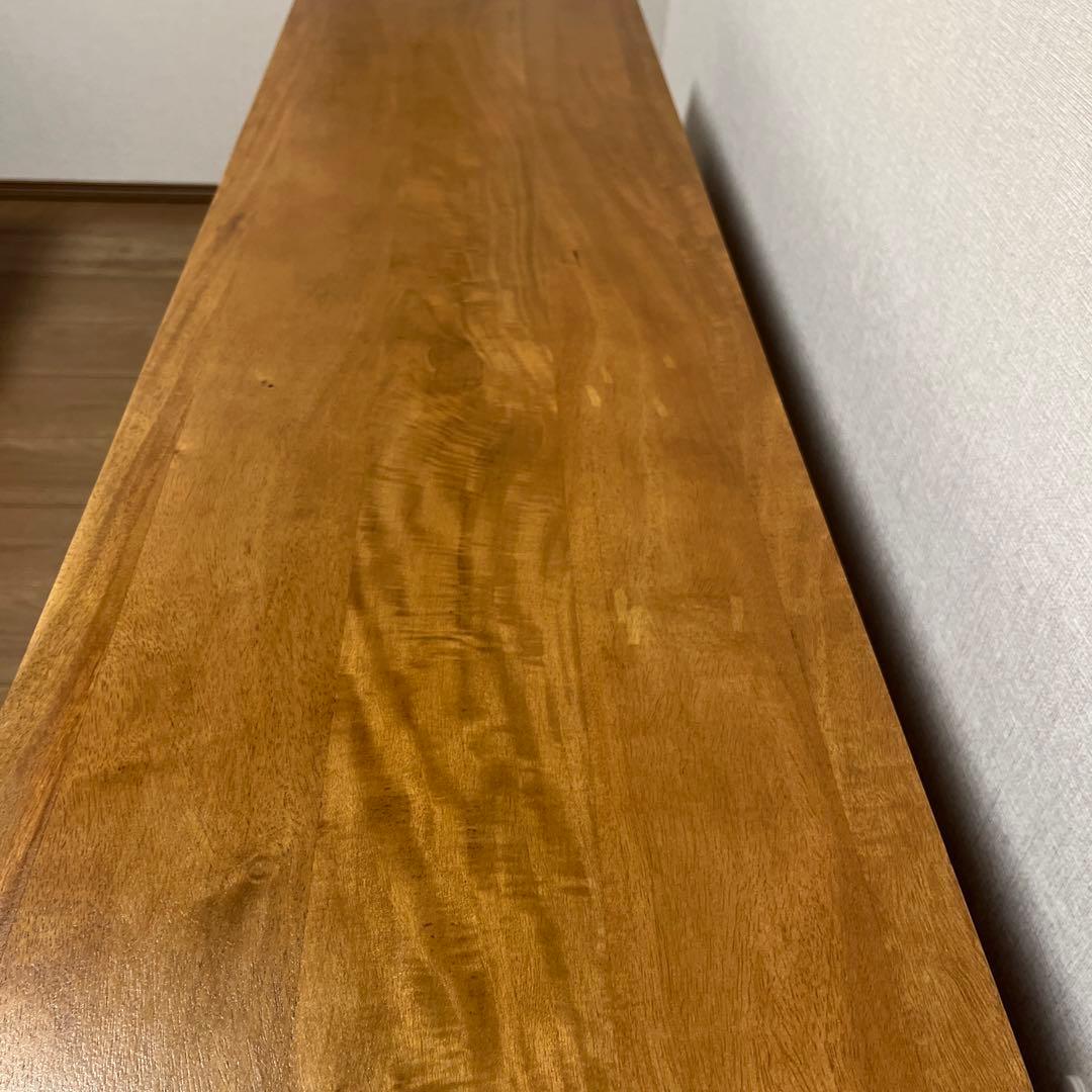 カユスタイル　木製ラタン扉付きテレビボード