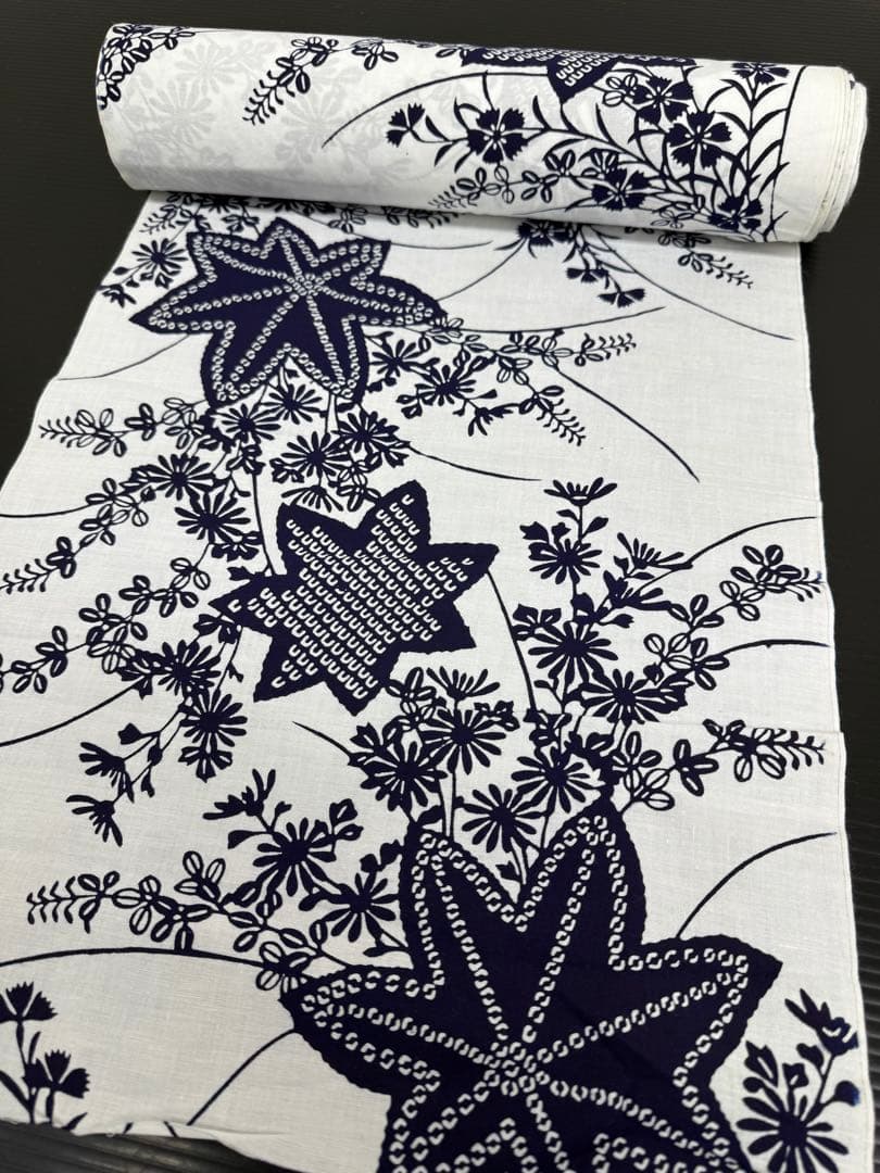 114)着物　浴衣　反物　9点セット　全て綿素材　着尺