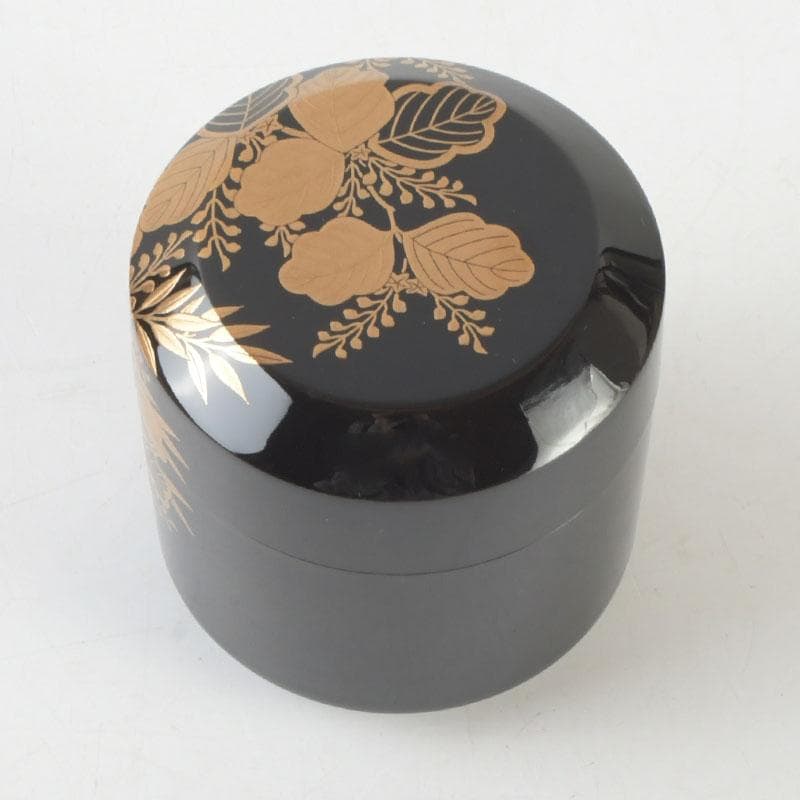 tkfm2002坂下雄峰作　惺斉好写　桐竹蒔絵　大雪吹　共箱　V　9621