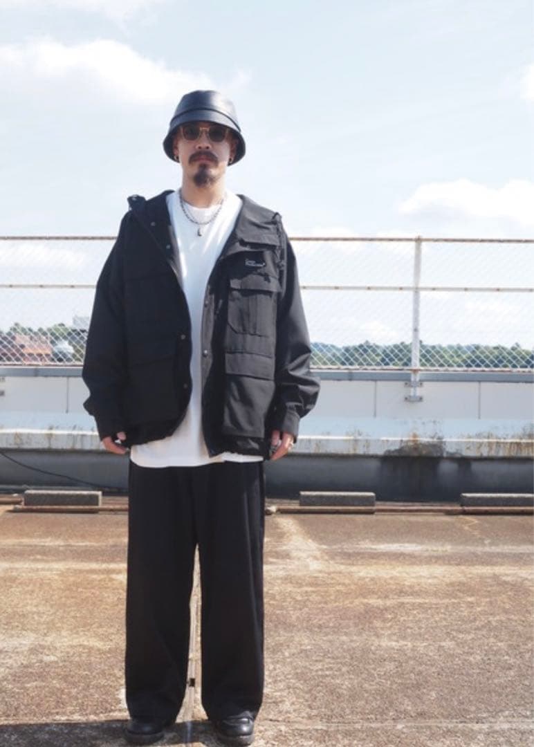 クーティ　Nylon Chino Cloth 1 Tuck Trousers