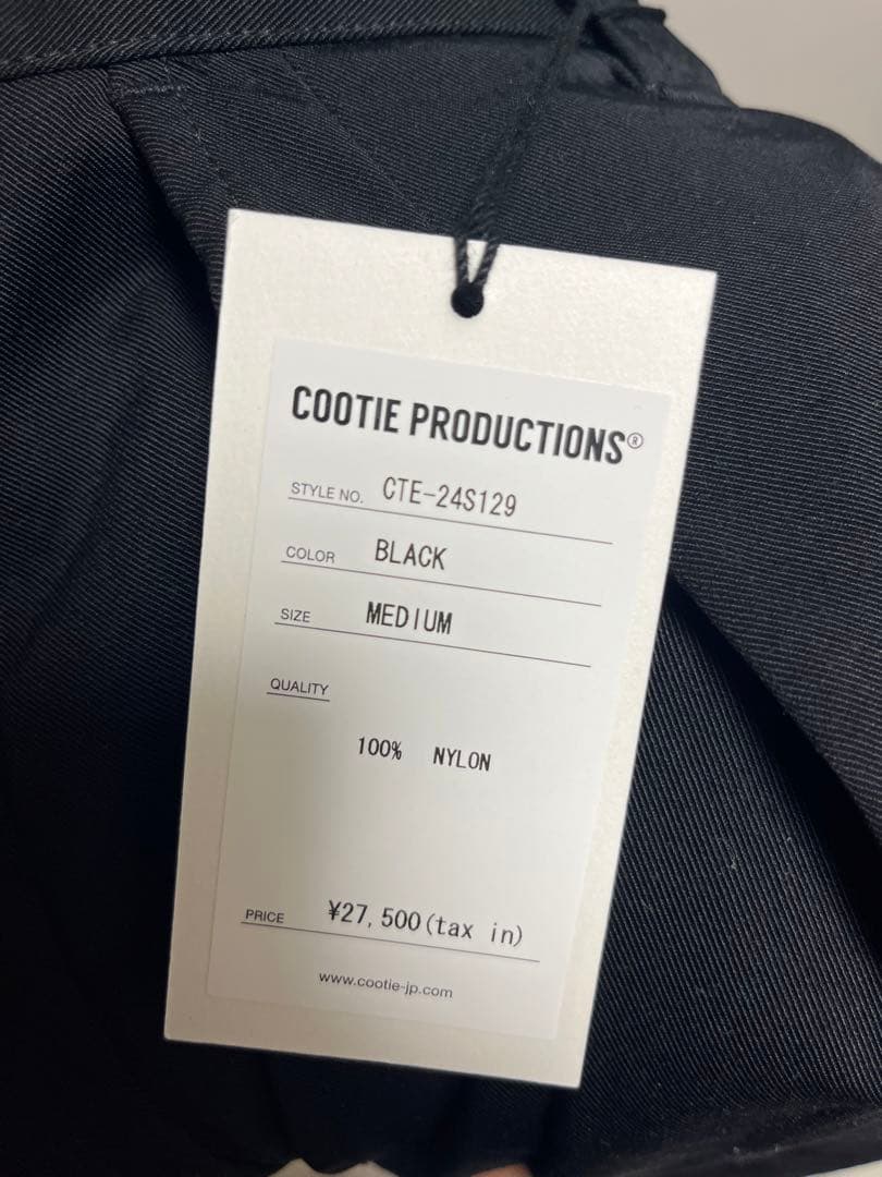 クーティ　Nylon Chino Cloth 1 Tuck Trousers