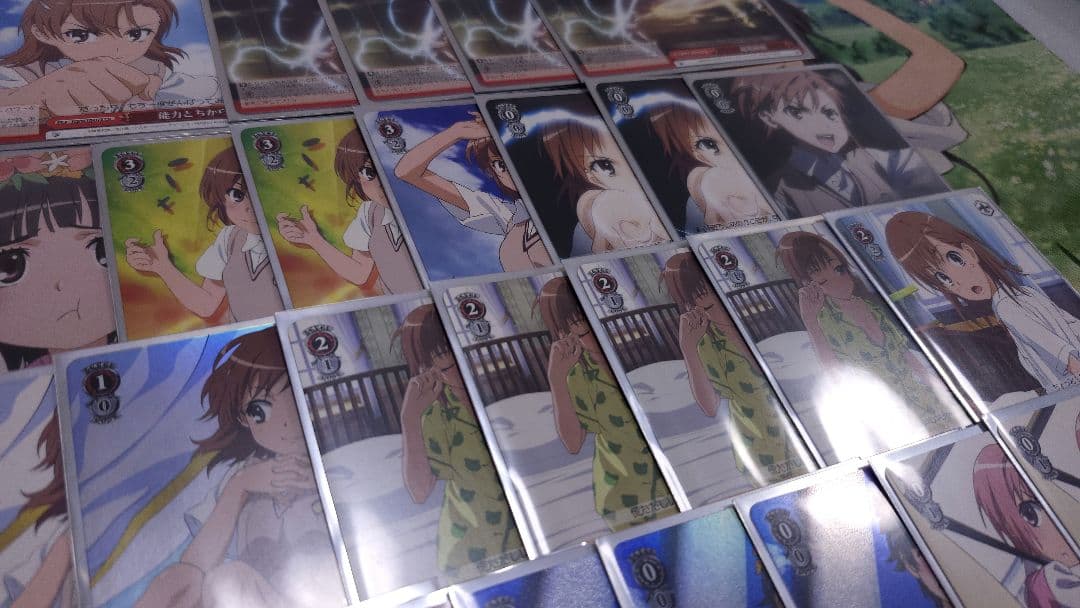 ヴァイスシュヴァルツ とある科学の超電磁砲 デッキ スリーブ 御坂美琴 サイン