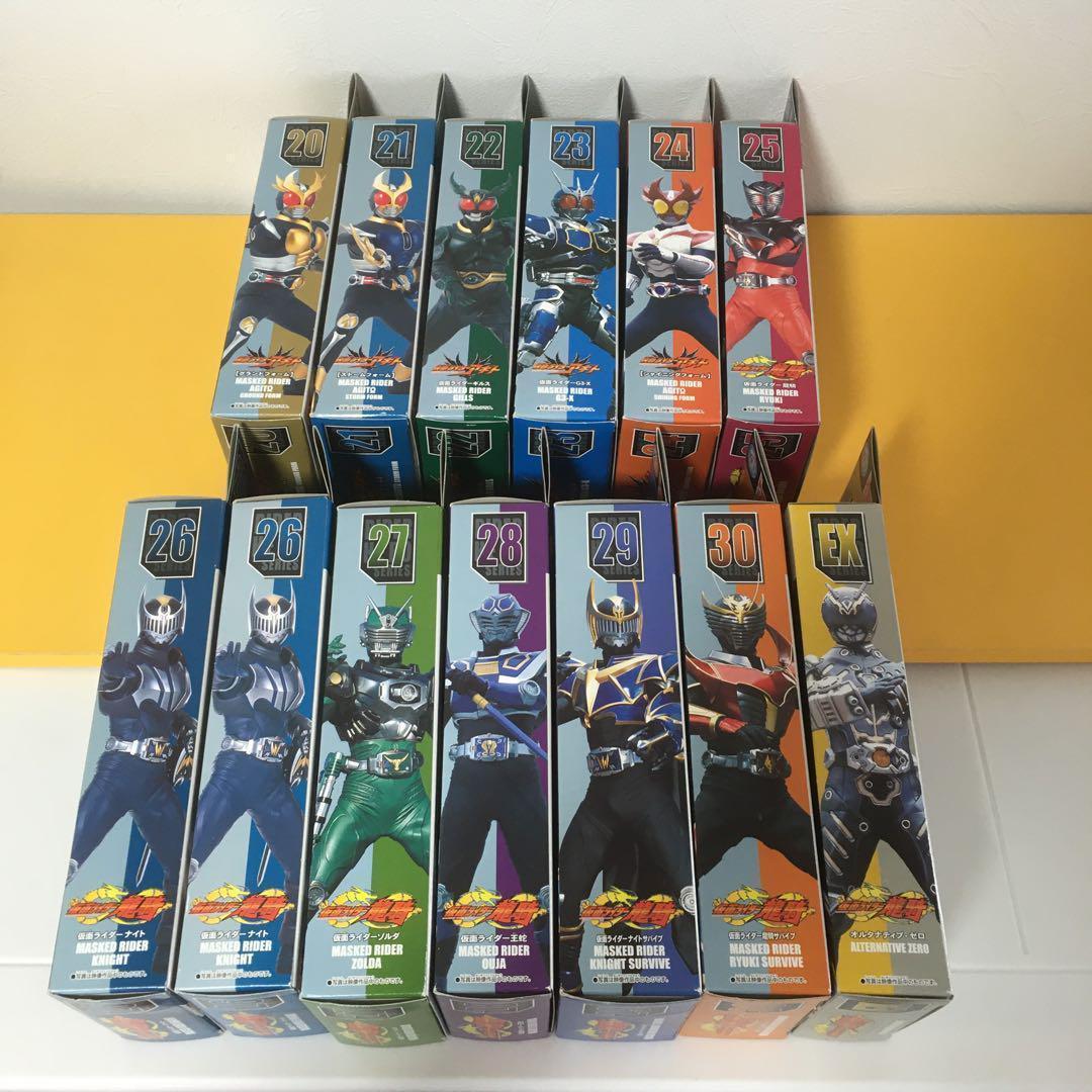 仮面ライダーアギト＆龍騎（×13箱セット）ソフビ　ライダーヒーローシリーズ