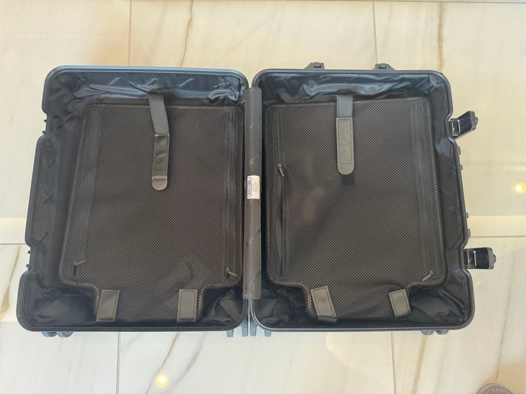 supreme RIMOWA コラボ キャリーケース 45L ブラック