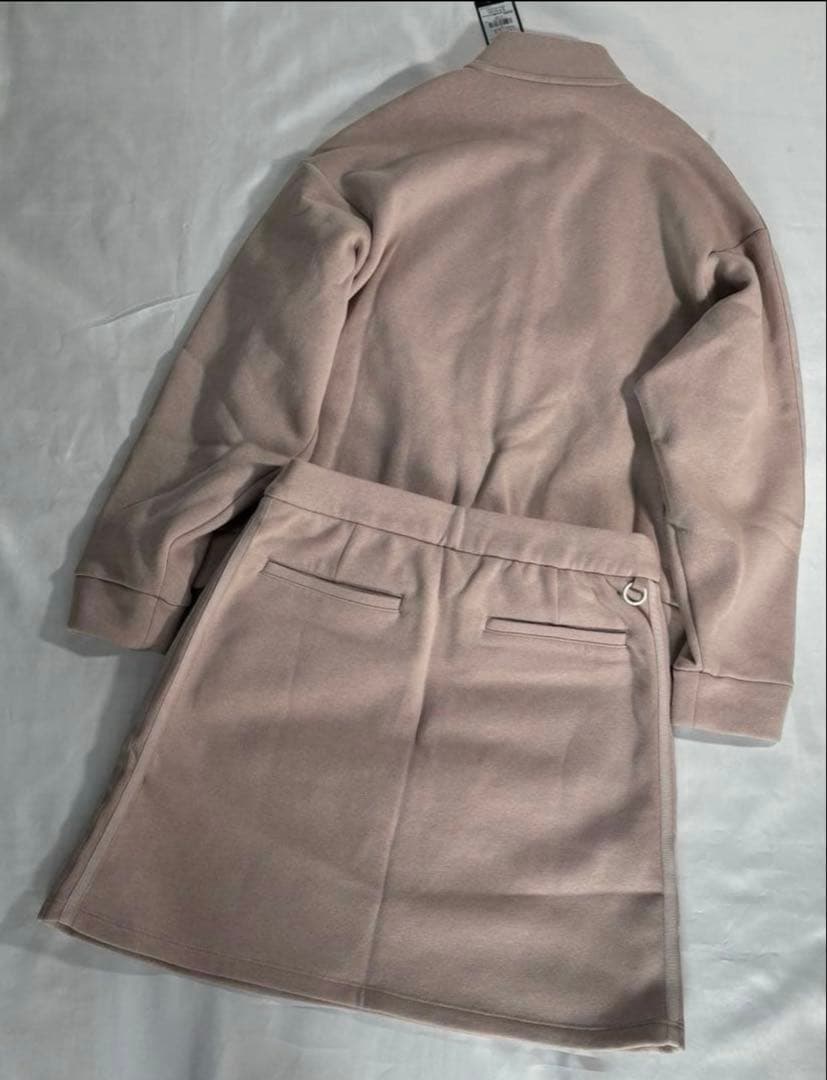 未使用adidas くすみピンク　スウェット裏起毛セット トラックジャケット