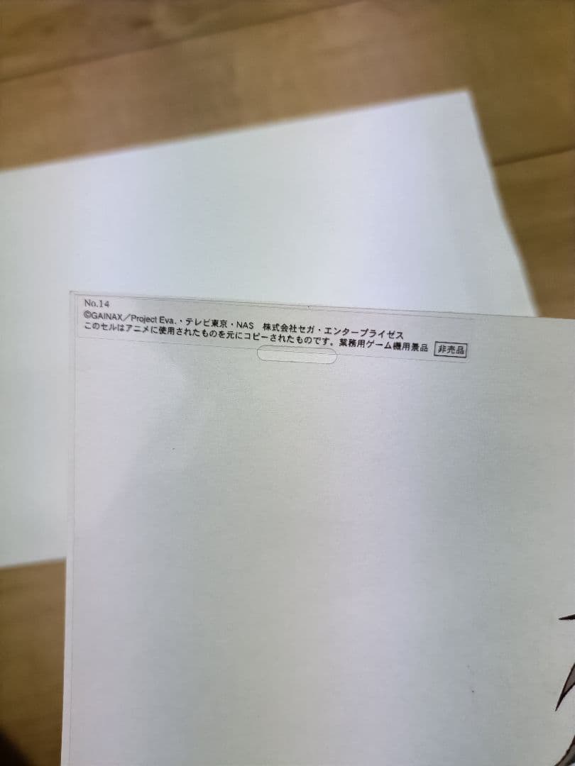 新世紀エヴァンゲリオン　渚カヲル　セル倶楽部　セル画