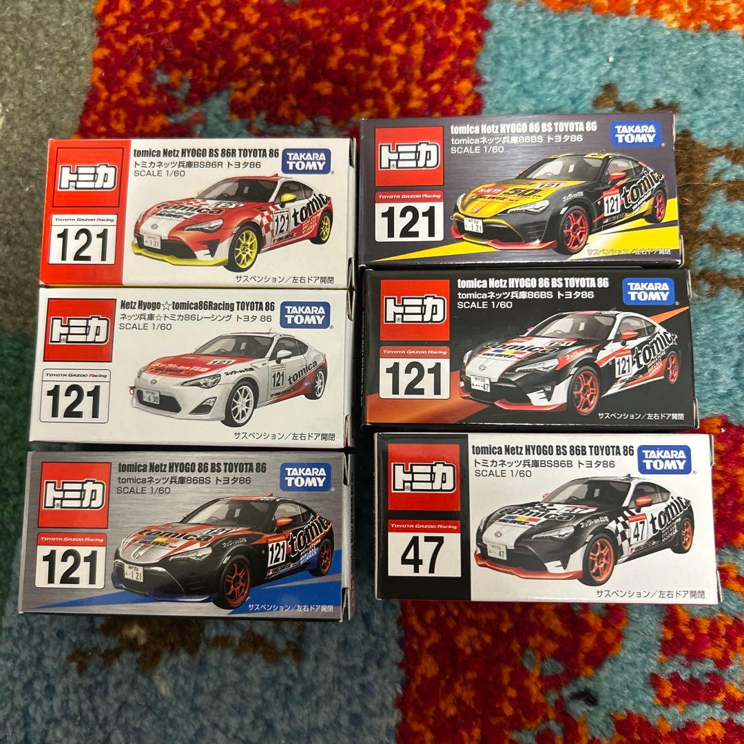 MURAMASA 249 トミカ ネッツ兵庫　トヨタ86 ミニカー 6台