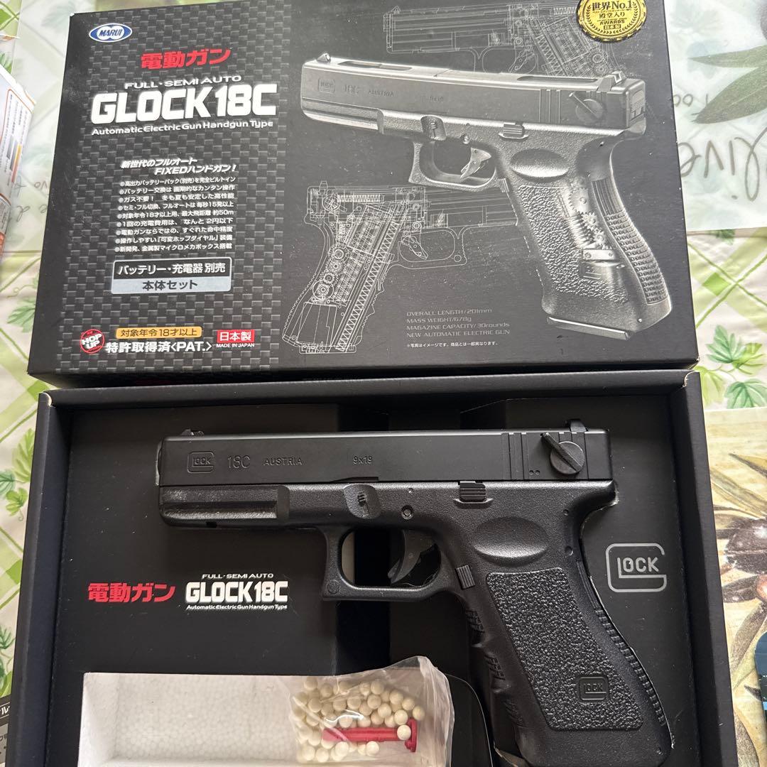 TOKYO MARUIマルイGLOCK18C 電動ガン作動品充電器バッテリー付