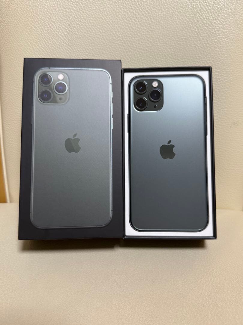 Apple iPhone11Pro ミッドナイトグリーン 本体+iFaceケース