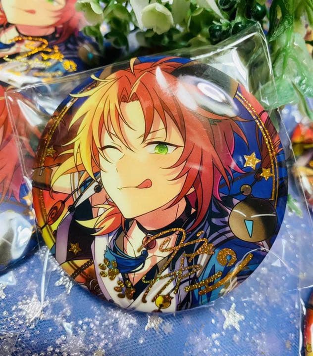 レオ　あんさんぶるスターズ　あんスタ 中国 招募缶バッジ 開花後 限定スカウト