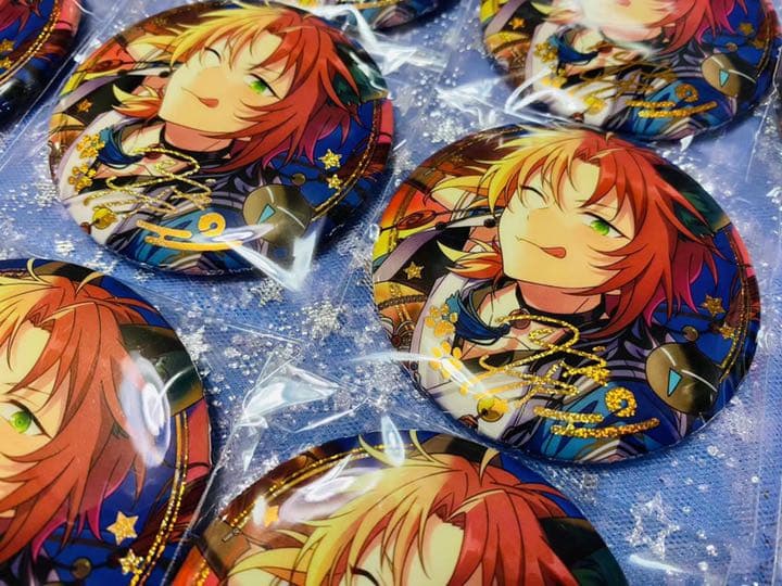 レオ　あんさんぶるスターズ　あんスタ 中国 招募缶バッジ 開花後 限定スカウト