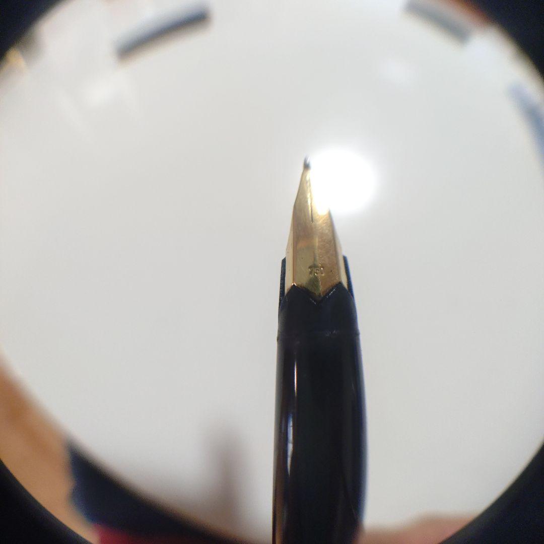 モンブラン 万年筆 黒 ゴールド装飾