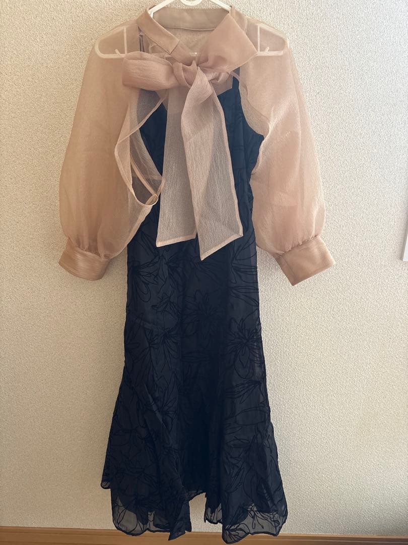 ボウタイ リボン ボレロ キャミワンピース 2点セット