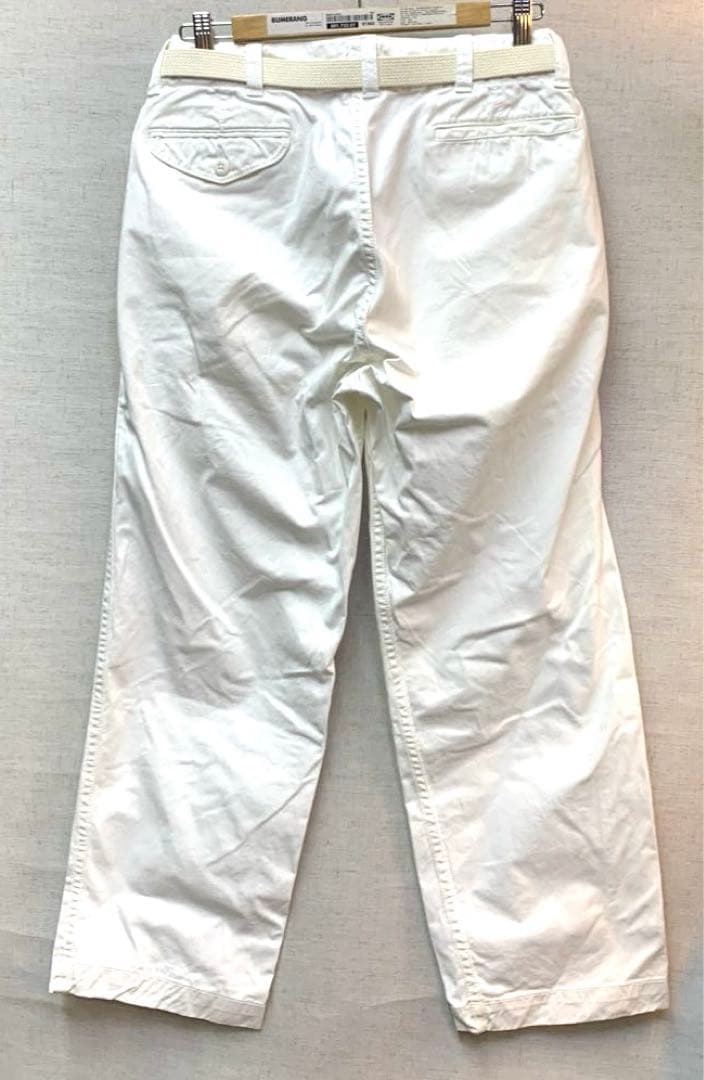 MASTER & Co. ベルト付きワイドコットンチノパンツ