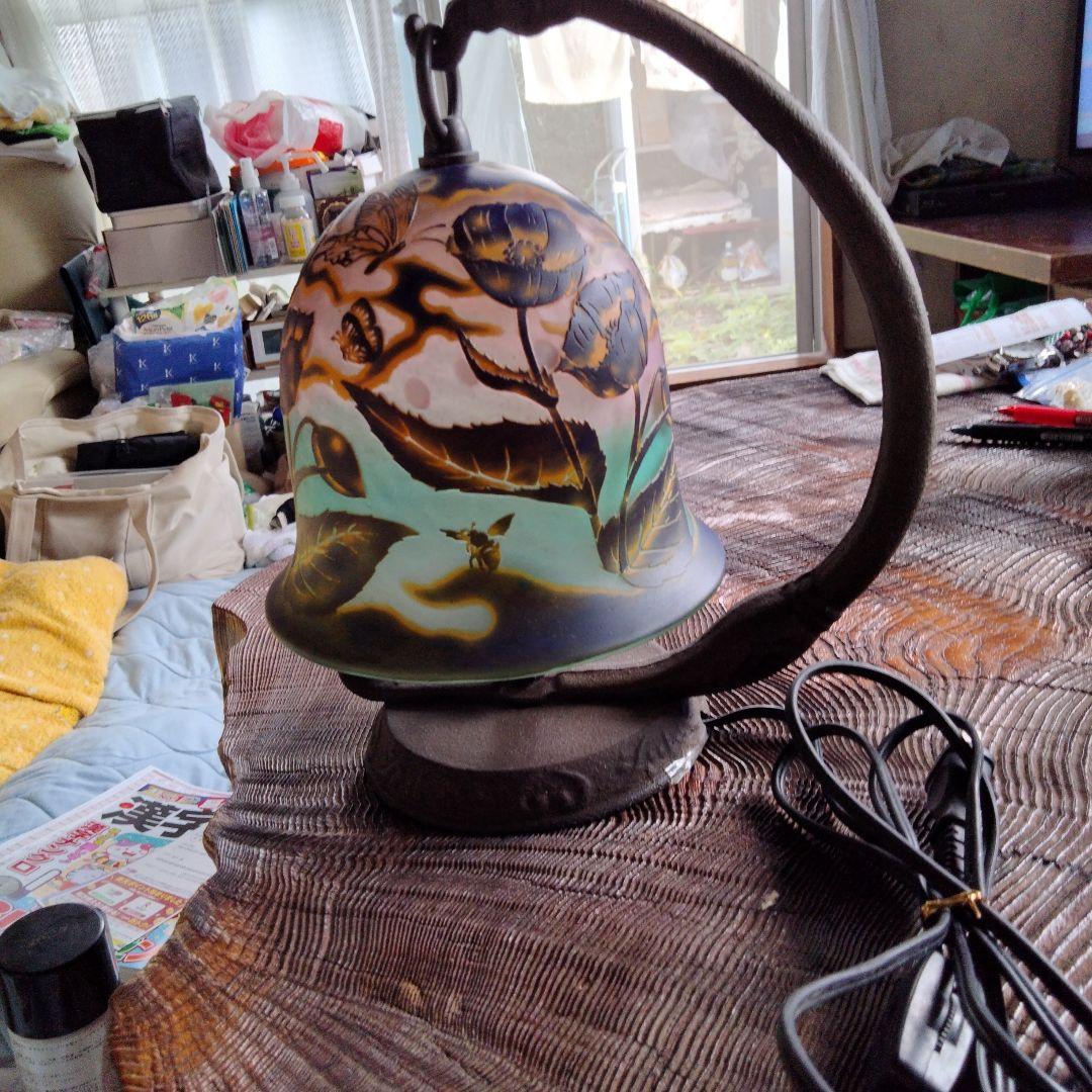 エミール　ガレ風吊りランブ