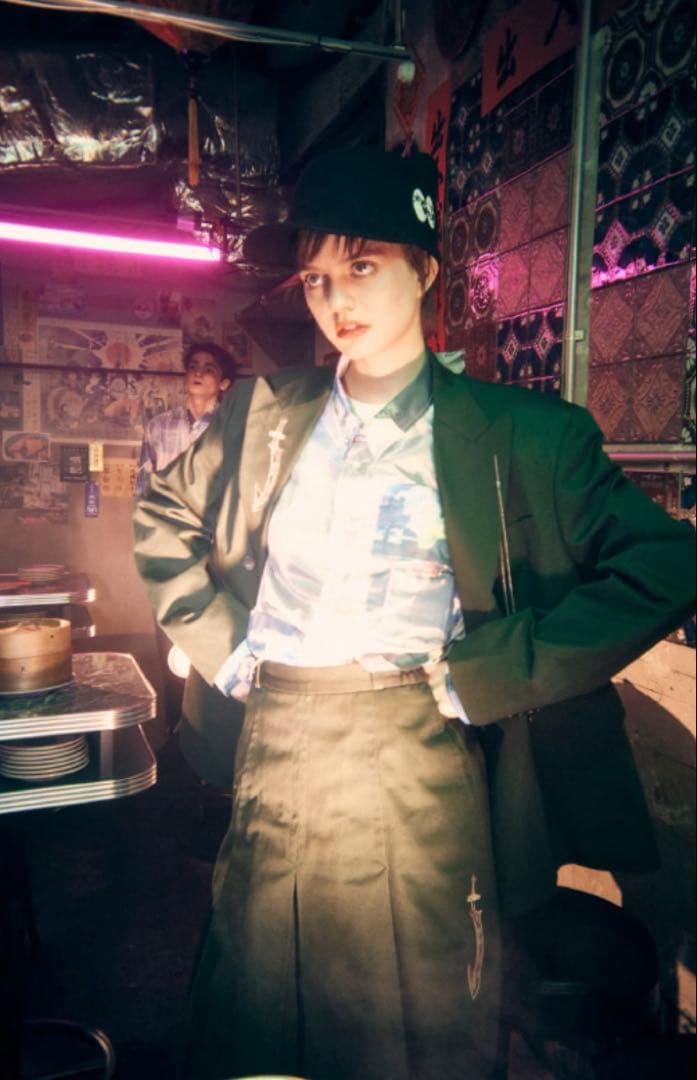 ミュージシャン ZTMYxBODYSONG. SWORD Skirt (Dark Green)S