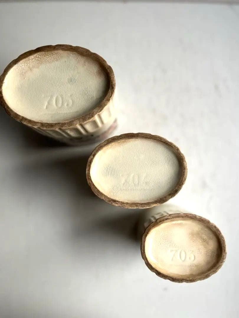 994 フランスアンティーク ステンシル模様のキャニスター セット 蚤の市 パリ