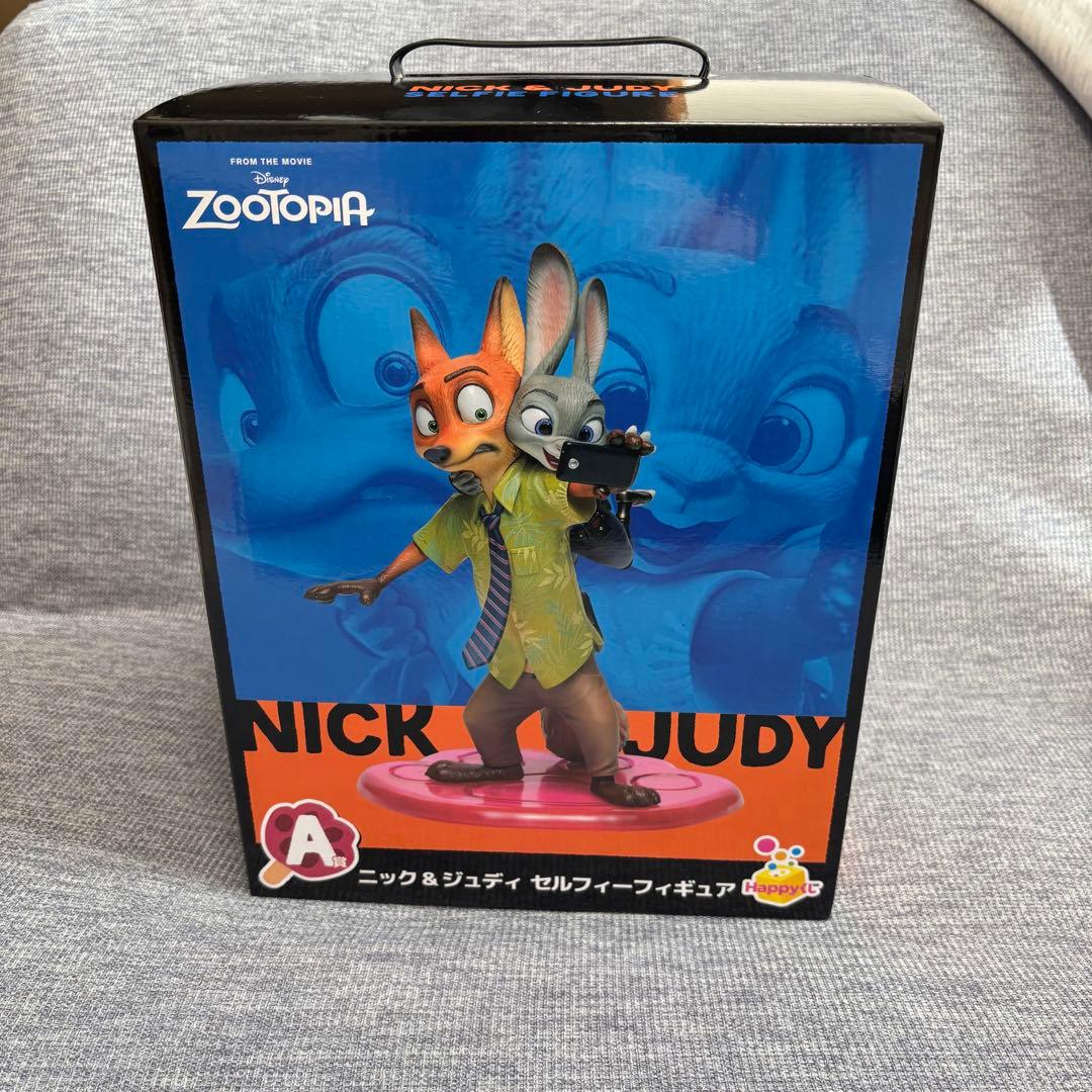 も*ん様 ズートピアHappyくじA賞 ニック&ジュディ フィギュア