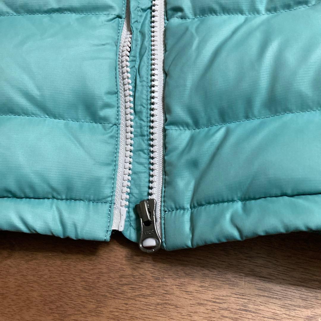 【お値下げ中】THE NORTH FACE 90センチ　キッズ　ダウン　水色