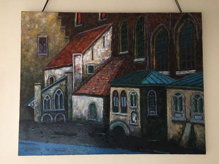 南欧の風景10 油彩