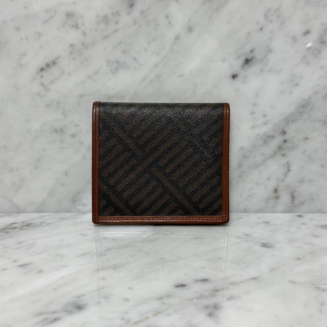 美品 GIVENCHY ジバンシー 二つ折り財布 本革 レザー ブラウン ロゴ