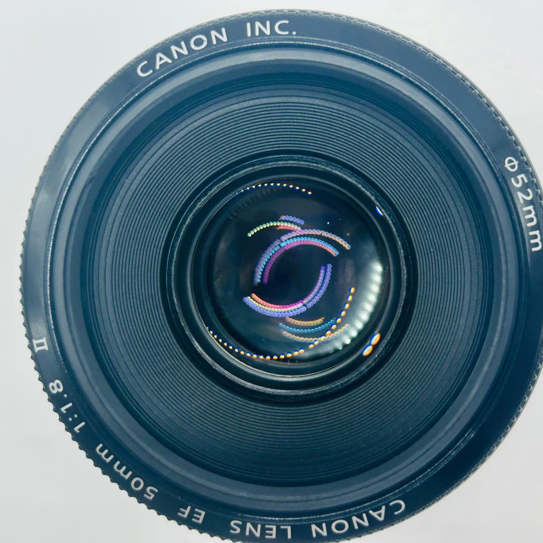美品　Canon EF 50mm F1.8 Ⅱ 単焦点レンズ