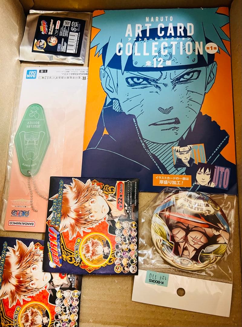 ジャンプ one piece ナルト 家庭教師 アニメキャラグッズ大量まとめ売り
