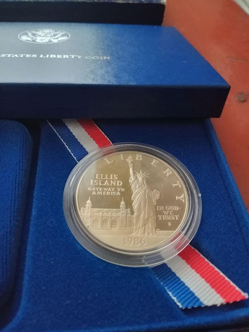 アメリカ 1986年 1ドル 銀貨　自由の女神 プルーフ