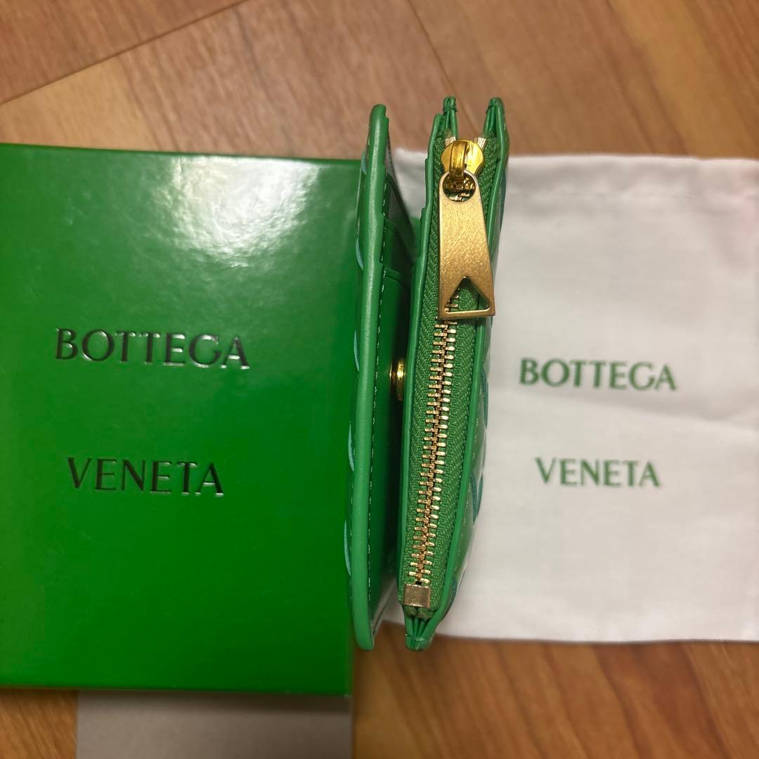 BOTTEGA VENETA 二つ折り財布 グリーン