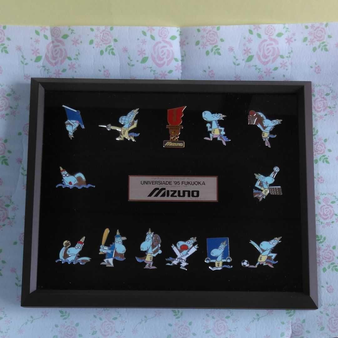 カパプー　ピンバッジ　福岡ユニバーシアード　ミズノ　スポーツ　カバ　レトロ