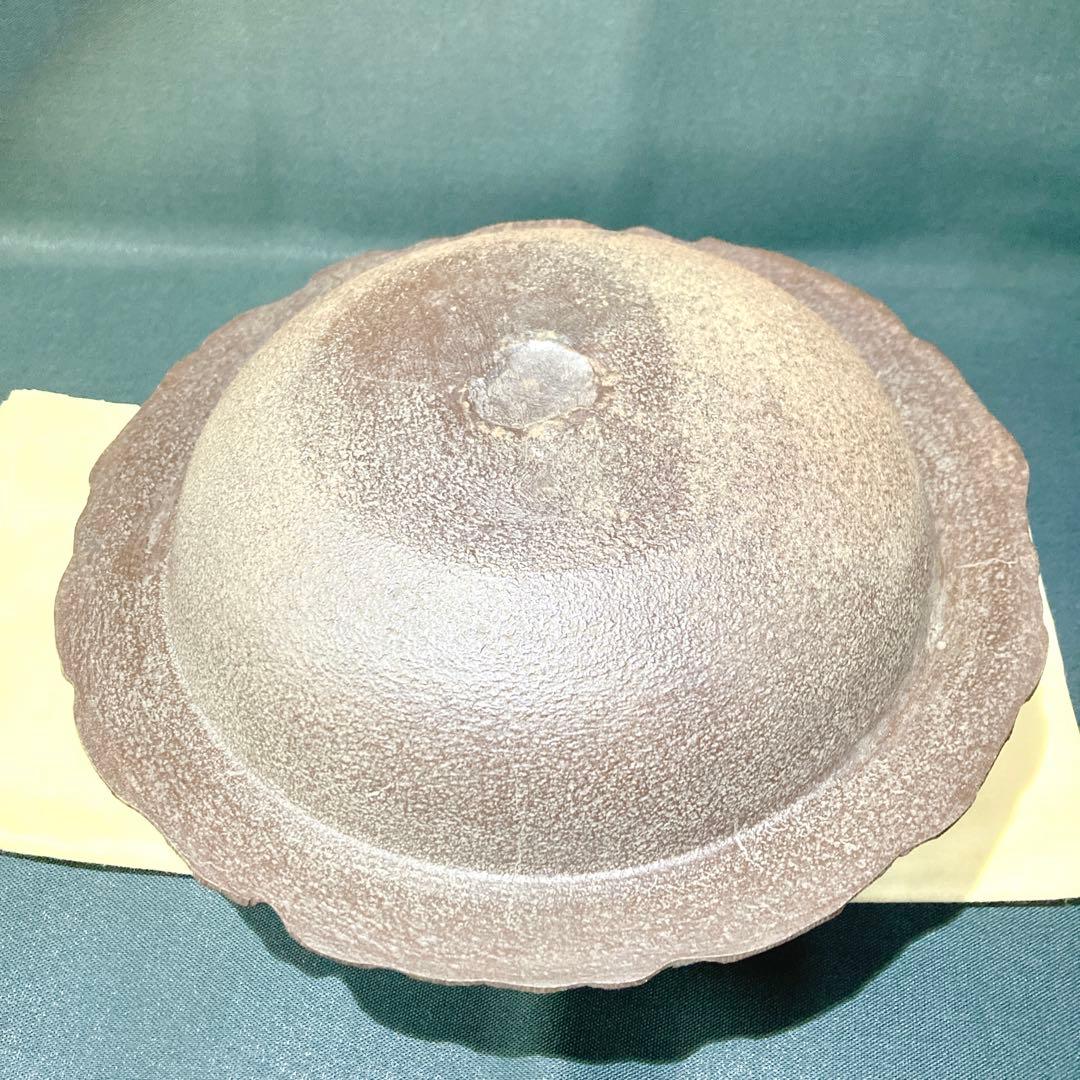 釜師 佐藤浄清 雪景地紋 富士釜 共箱 茶釜 茶道具