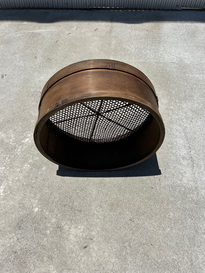 南房総で明治から昭和初期に使用されていた古農具:竹網ふるい