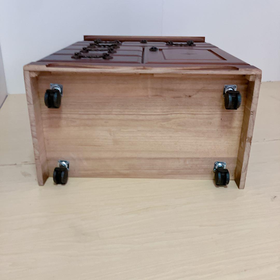 キャスター付き　電話台、FAX台 キャビネット サイドチェスト　サイドラック