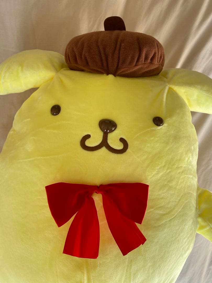 BIG 大きな黄色いぬいぐるみ ドングリ帽子付き 約60cm