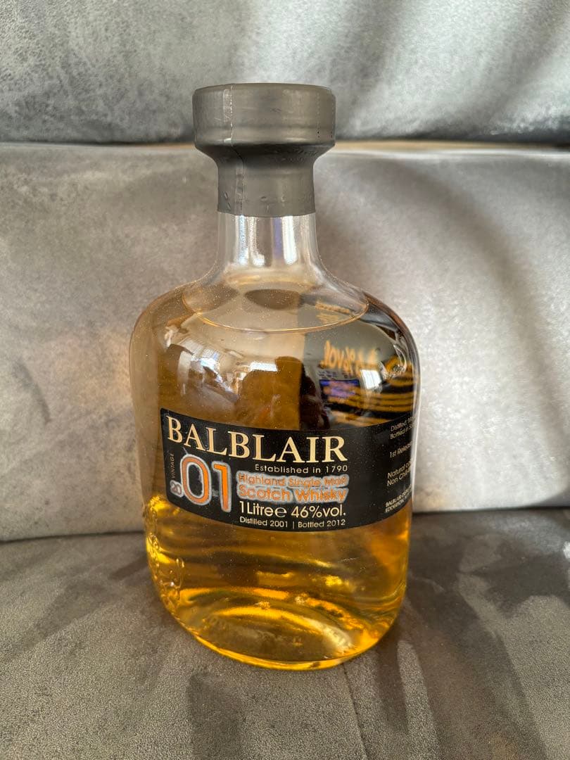 スコッチウイスキー　バルブレア　2001年　蒸留