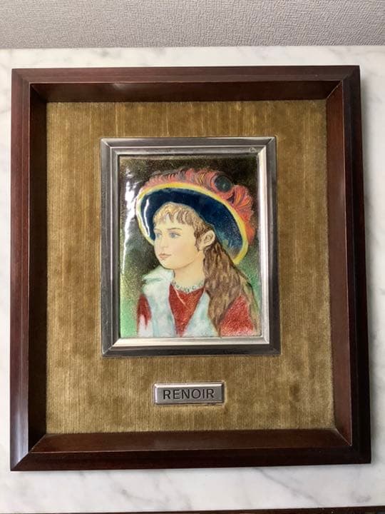 ルノアール　「青い帽子の少女」　レプリカ　1881年
