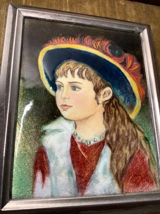 ルノアール　「青い帽子の少女」　レプリカ　1881年