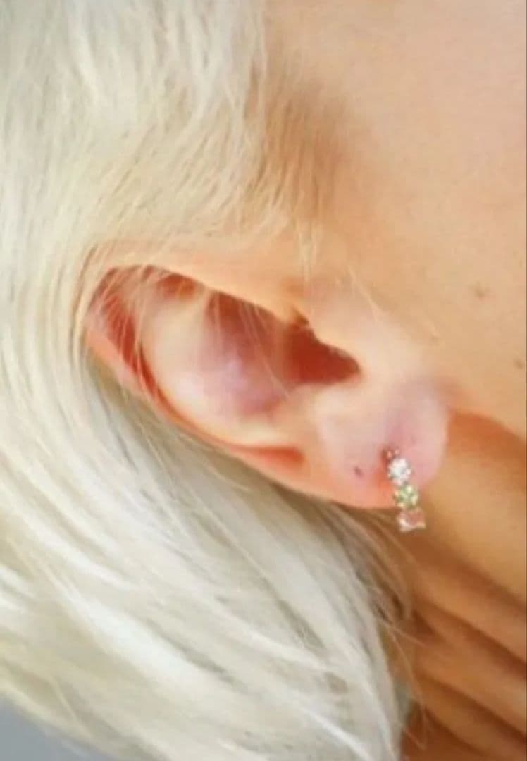 匿名配送♥キュイキュイ♥K10マルチカラースナップフープピアス