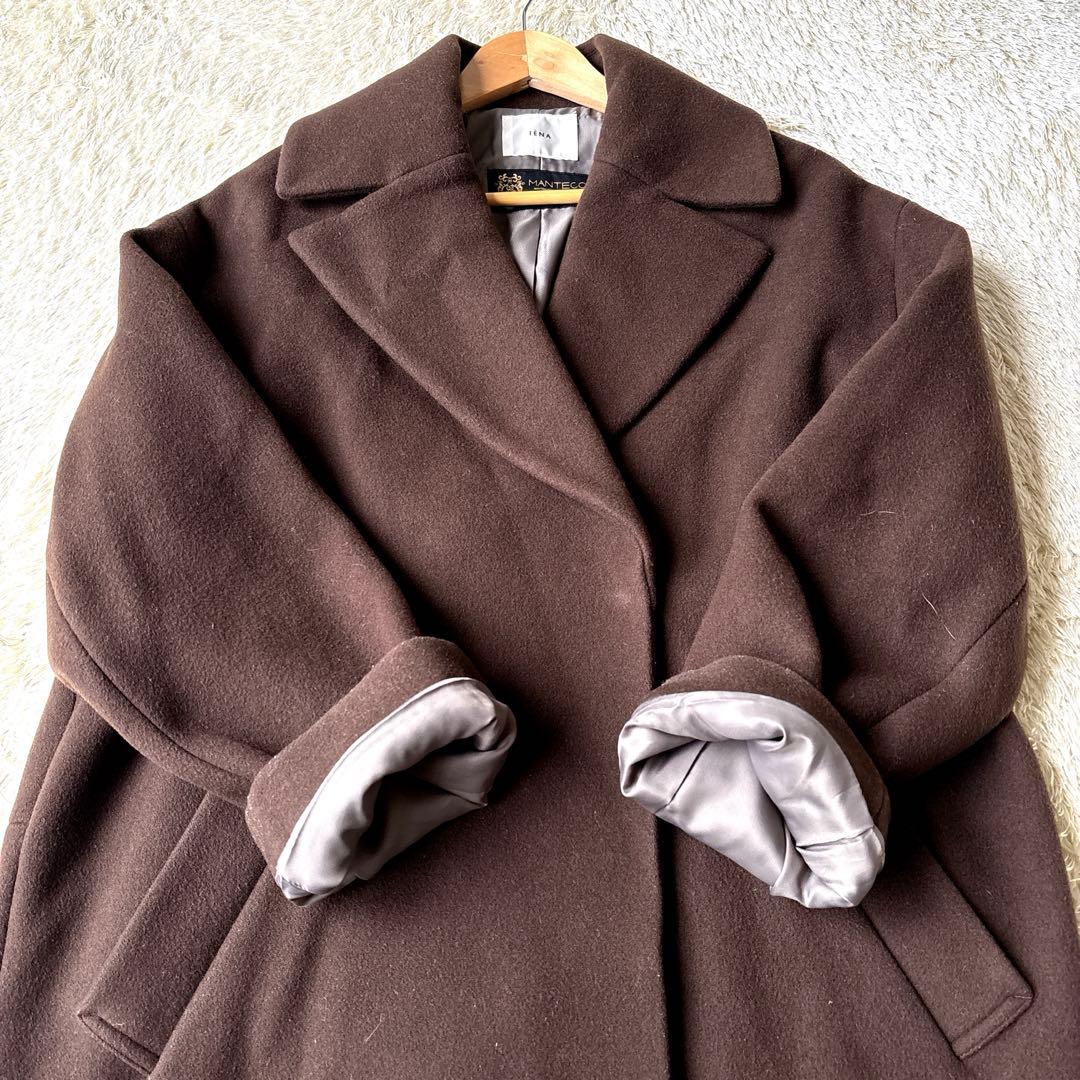 近年モデル　イエナ　MANTECO コクーンショートコート 38 ブラウン