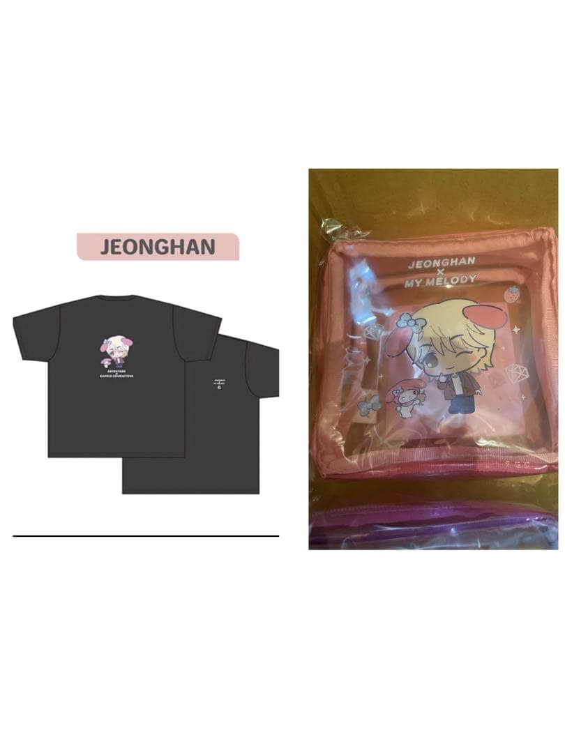 seventeen sanrio サンリオ コラボ Tシャツ ポーチ