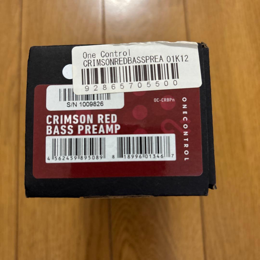 ギター ONE CONTROL CRIMSON RED BASS PREAMP