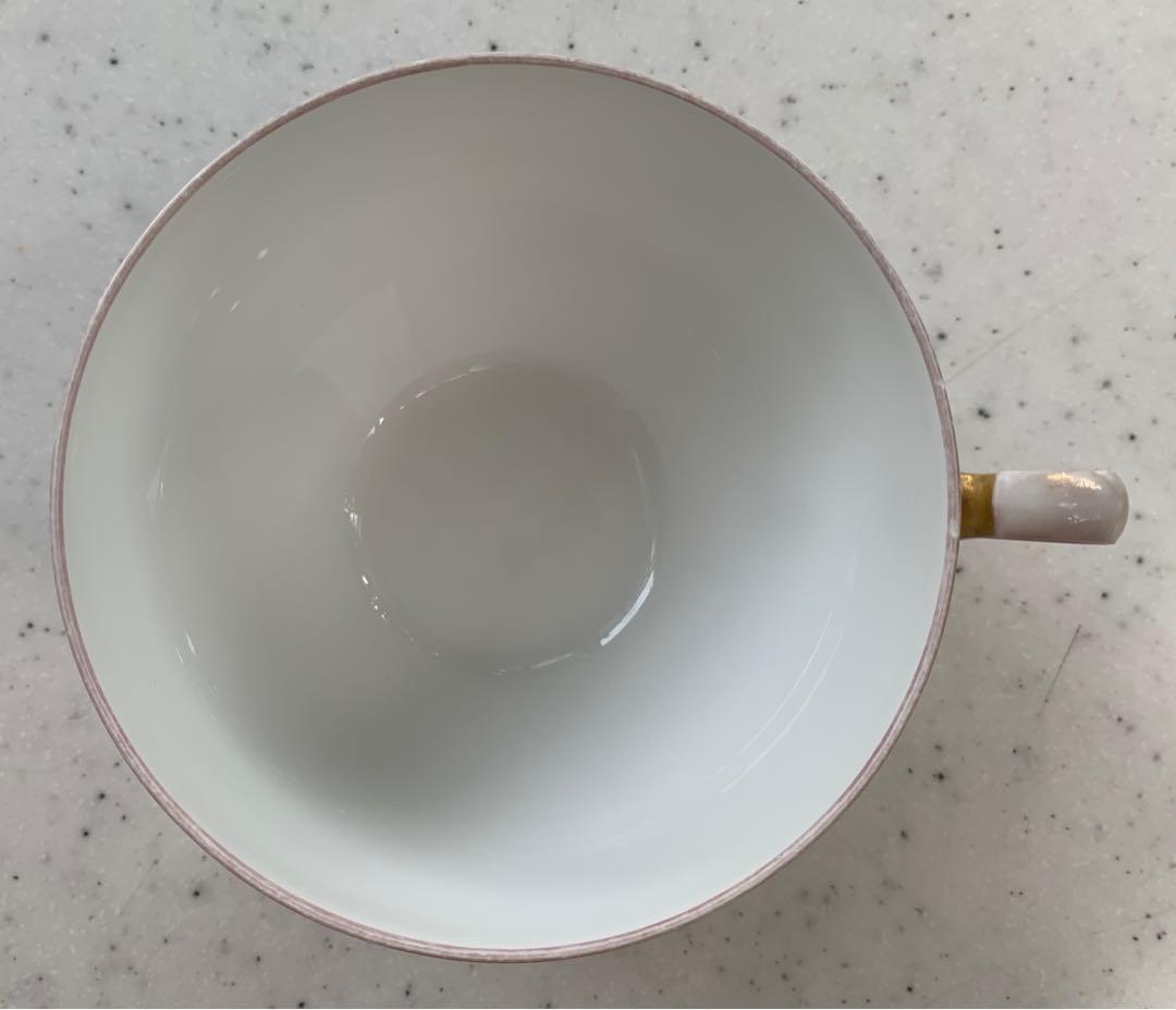 希少　大倉陶園　オールド大倉　コーヒーカップ　赤マロン印　1929 ヴィンテージ