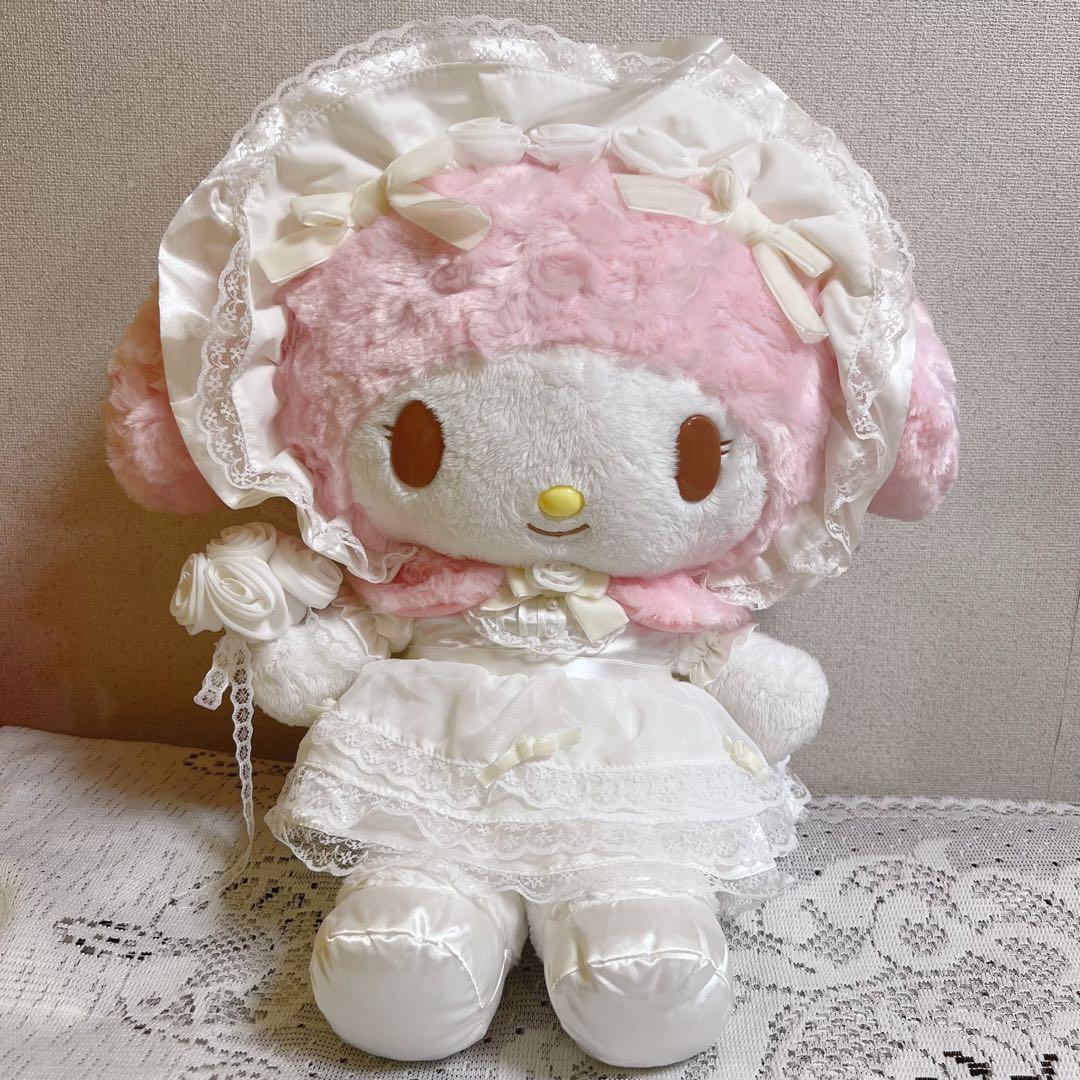 マイメロディ　ぬいぐるみ レースデザインシリーズ　ウェディング