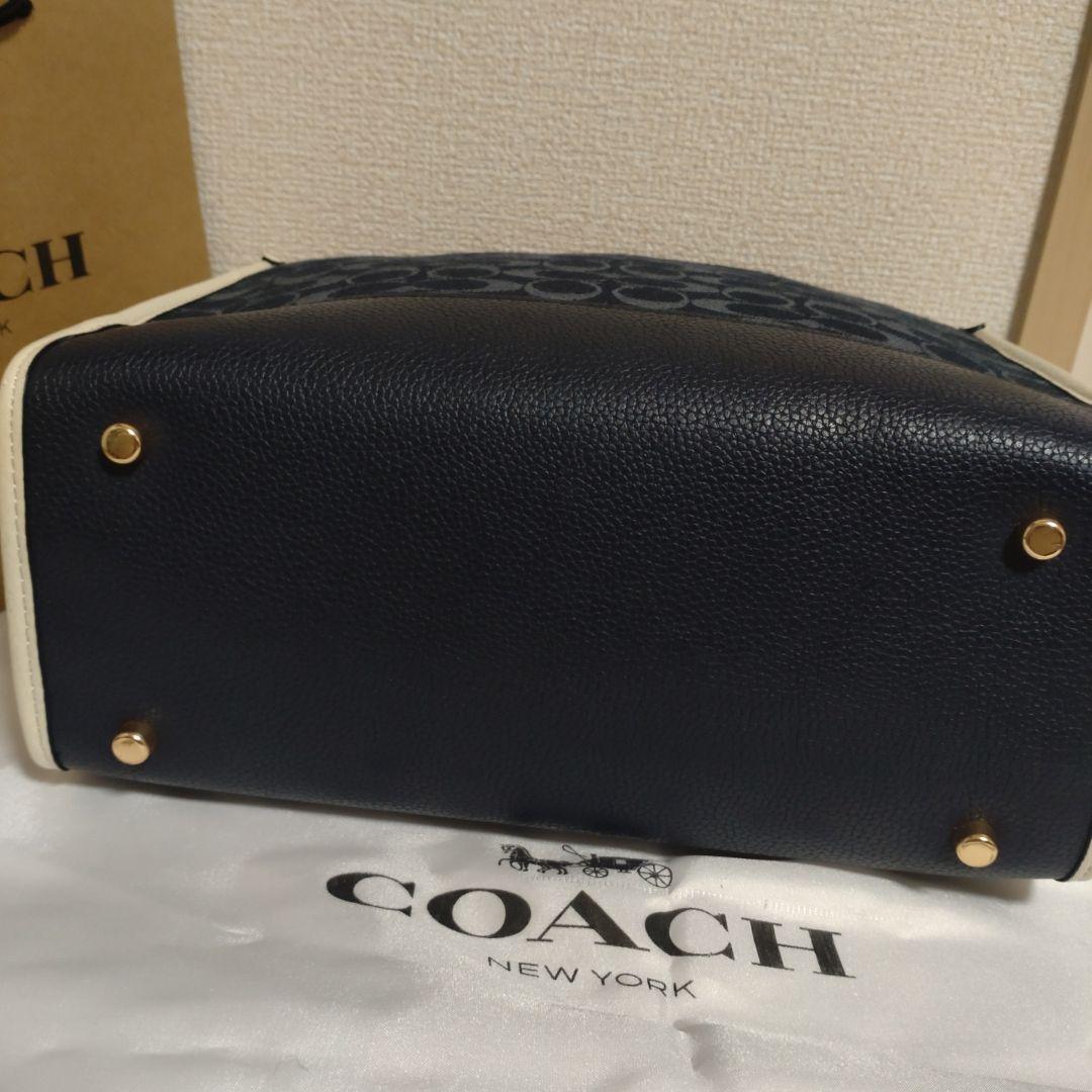 COACH ショルダーバッグ　デンプシー デニム シグネチャー　コーチ保存袋付き