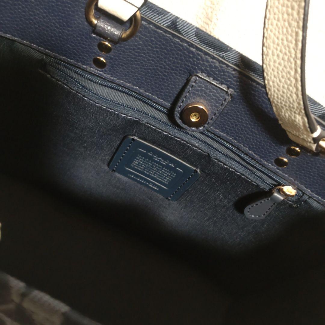 COACH ショルダーバッグ　デンプシー デニム シグネチャー　コーチ保存袋付き